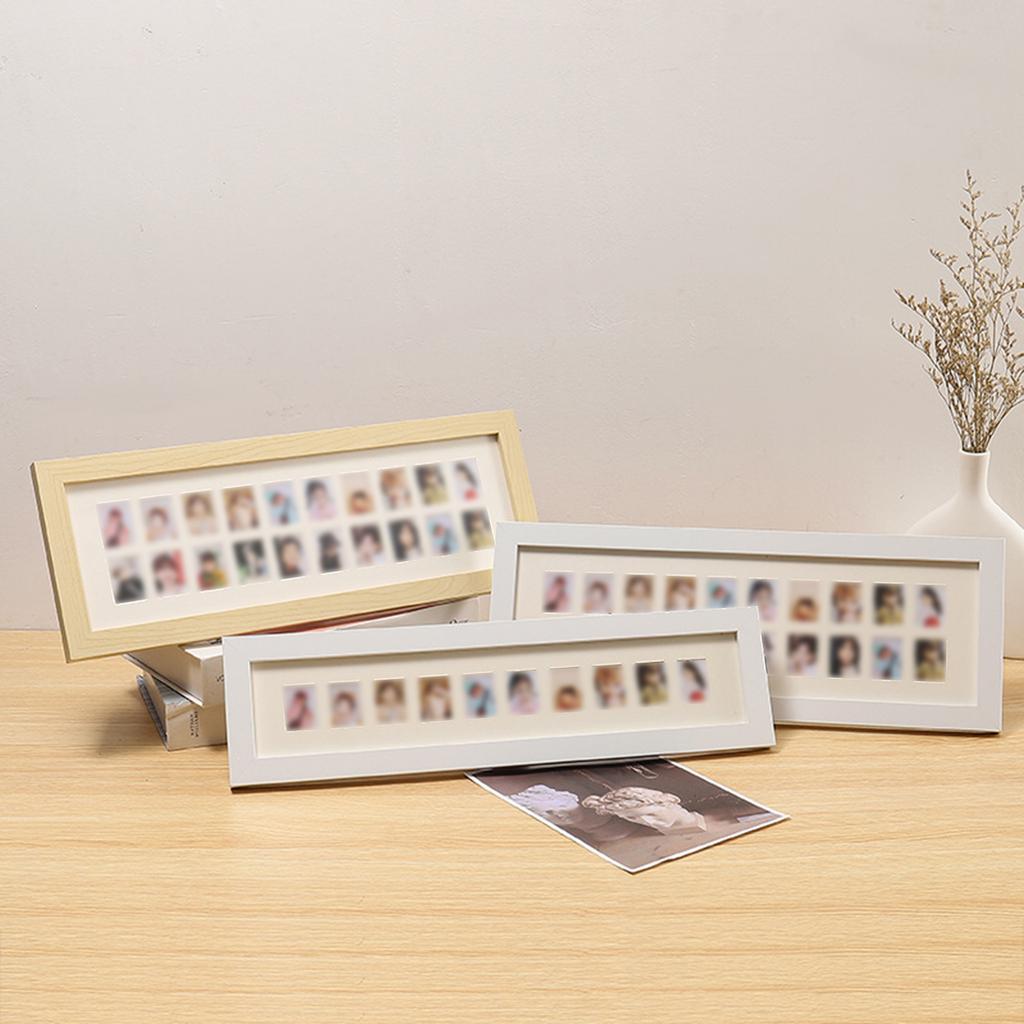 Picture Frame with Transparent Glass Display Tabletop Ornament for Home Decoration Photo Frame Standing