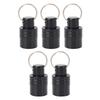 5PCS Drill Bit Holders with 1 Keychain Aluminum Alloy Portable Extension Bar Holder for Electric