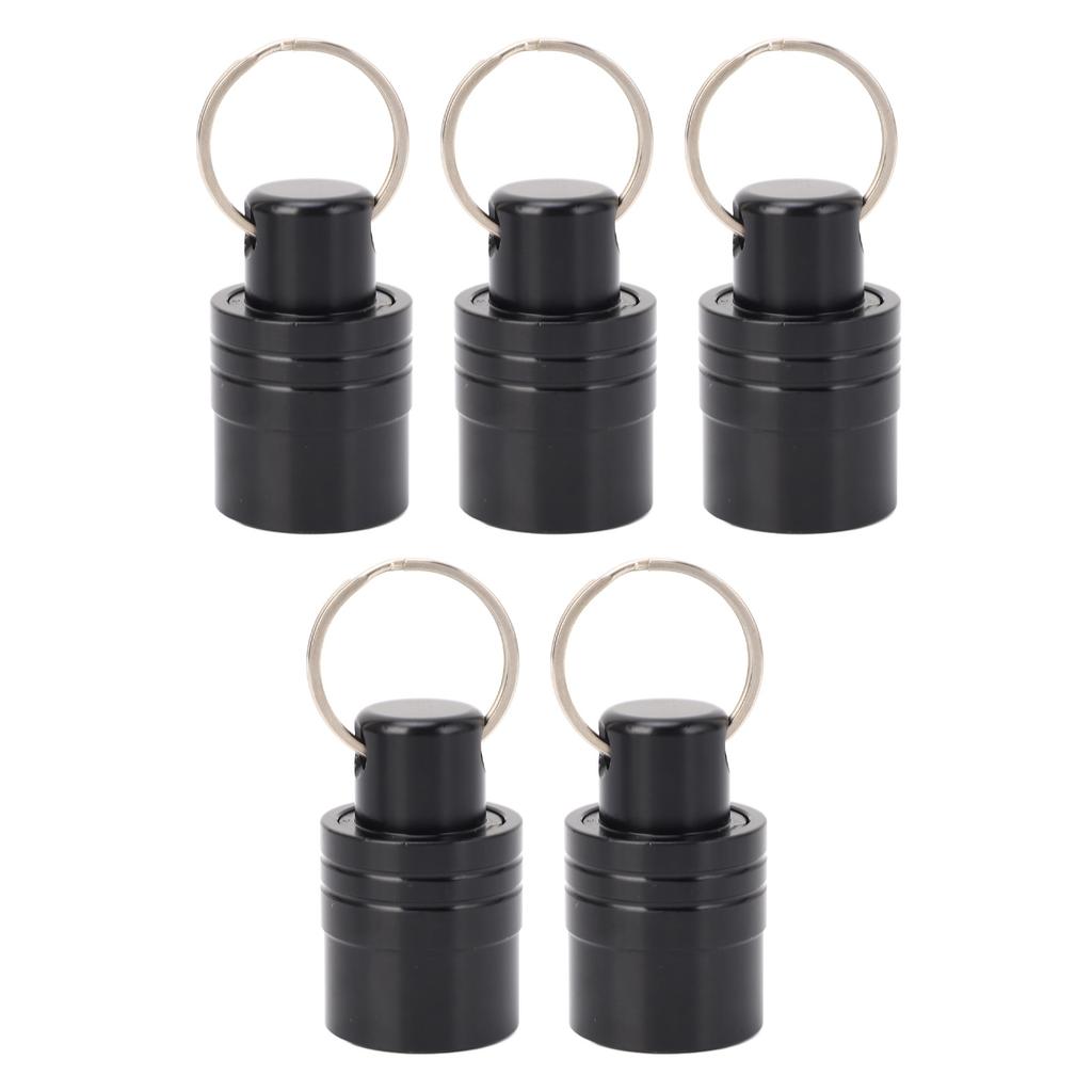 5PCS Drill Bit Holders with 1 Keychain Aluminum Alloy Portable Extension Bar Holder for Electric