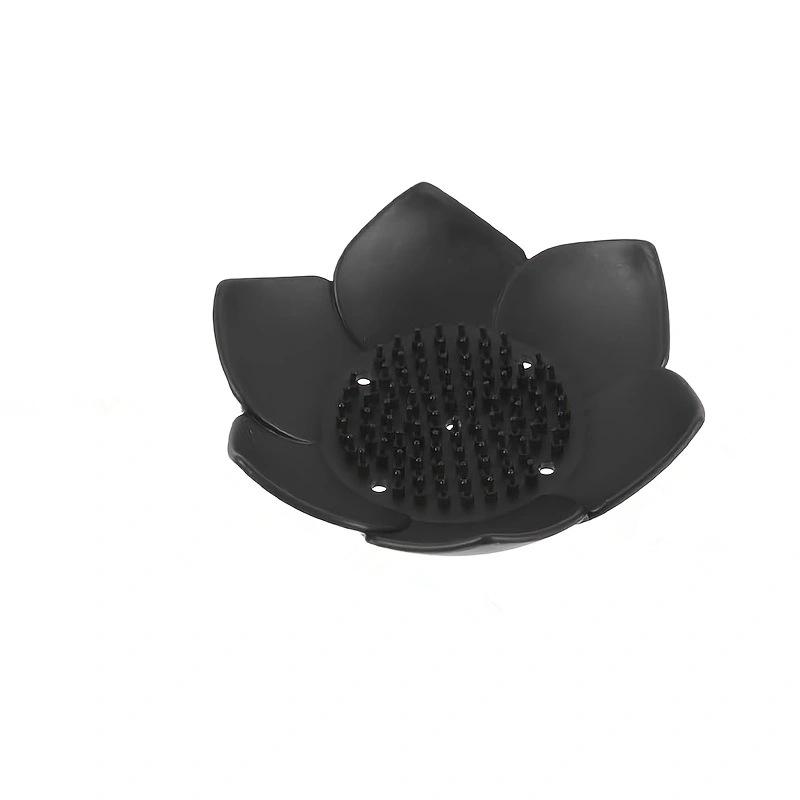 Silikonová miska na mýdlo Lotus 3D Bezvrtací úložný regál do koupelny