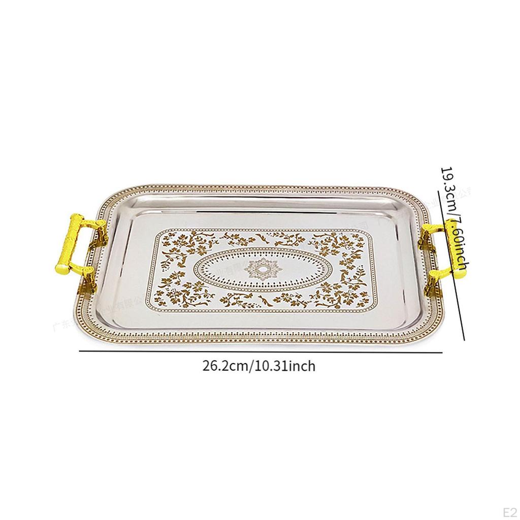 Obdélníkový servírovací tác Dekorativní Večeře Dezert Držák na čajové šálky Šperky pro