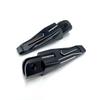 Motokano Front Foot Pegs Rear Footrest Pedals for Ninja 400 Z400 ZX4R ZX4RR ZX25R Z650 Z1000 (Front, Black)