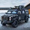 1:32 Auto Corazzate Camion Anti-sommossa in Lega Modello Auto in Metallo Pressofuso Scala Auto della Polizia con Luci e Suoni Collezione Veicoli Giocattolo per Bambini Regali