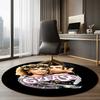 Grease Printed Round Rug Carpet Chair Rug Area Rug Entryway Doormats,for Office Chair Living Room Bedroom Kitchen Room.