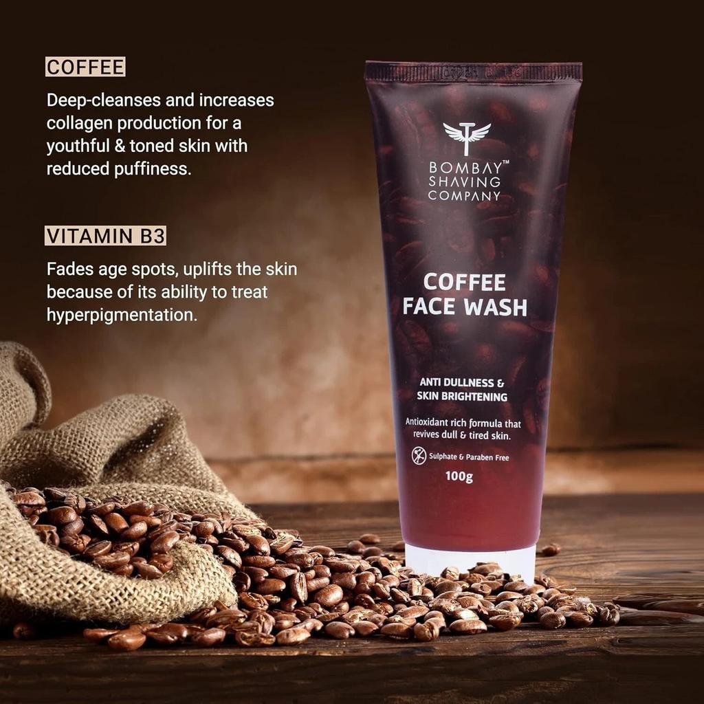 2 X Bombay Shaving Company Coffee Face Wash for Men & Women Deep-Cleanse - 100g