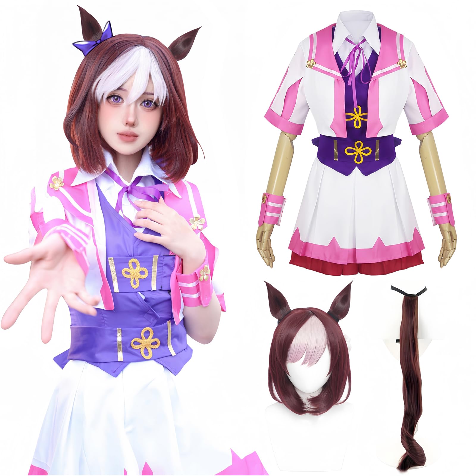 

Uma Musume Косплей Special Week Косплей Special Dreamer Косплей Костюм Uma Musume Косплей Костюм Мероприятие Костюм Хэллоуин Костюм Школьный Фестиваль [NOKIJP]