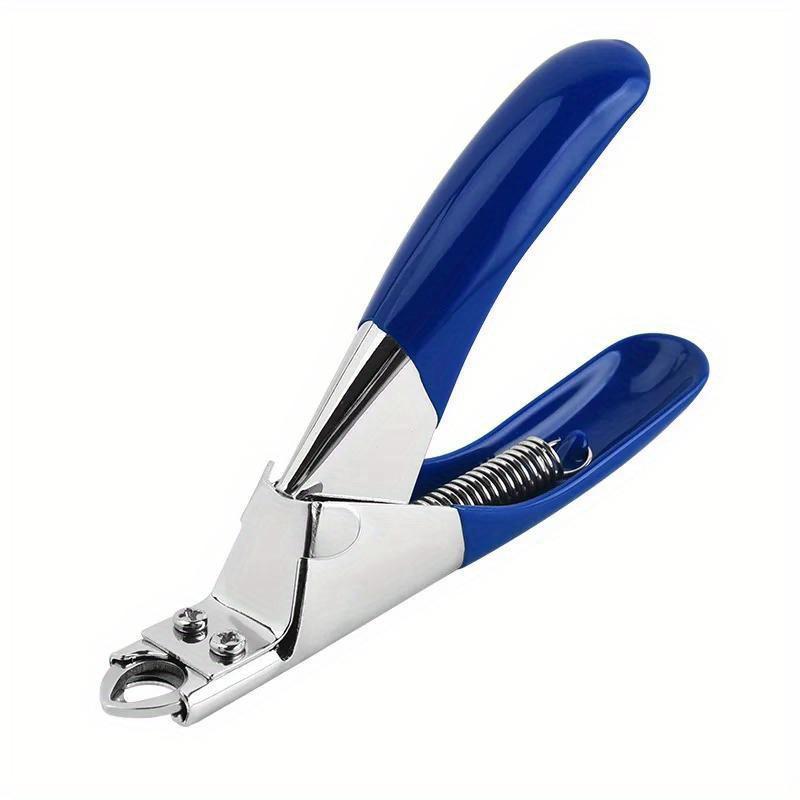 

1pc Premium Stainless Steel Pet Nail Clippers, Safe, Easy-Grip Handle,Precision Trimming Professional Grooming for Healthy Nails синий