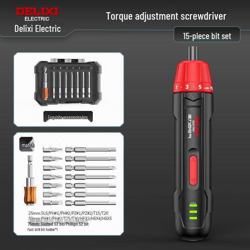 Delixi Multifunktions-Elektroschrauber & Mini-Lithiumbohrer für den Heimgebrauch