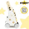 Wooden Pusher Ride-On Toy For Children, Children's Walker, Manipulation Board