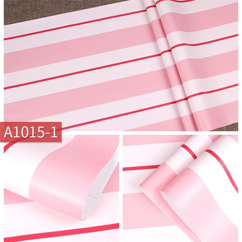 Simple 3D Stripes Self-Adhesive Waterproof Wallpaper Wall Decor Desk & Furniture DIY Removable Stickers