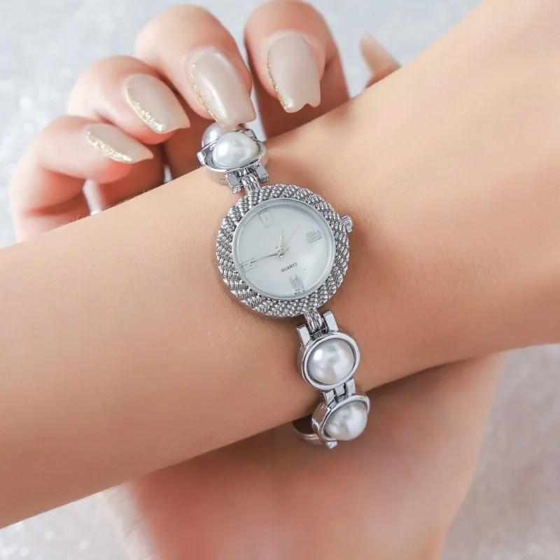 Women Bracelet Watches Luxury Brand Dress Quartz Small Dial Gold Ladies Wrist Watches Rhinestone Gold Watches for Women Dropship