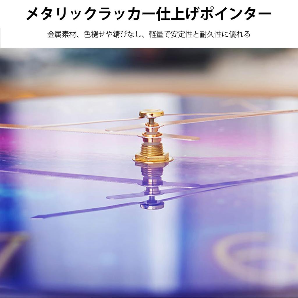 Ergocar silently scanned mechanical circular glass wall clock, suitable for living room, kitchen and office.