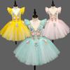 Kinder Ballettrock Tanz Mädchen Kleid Tutu Aufführungskostüm Blumen Prinzessin Ballett Mädchen Kleidung Vestidos Kinder Ballerina