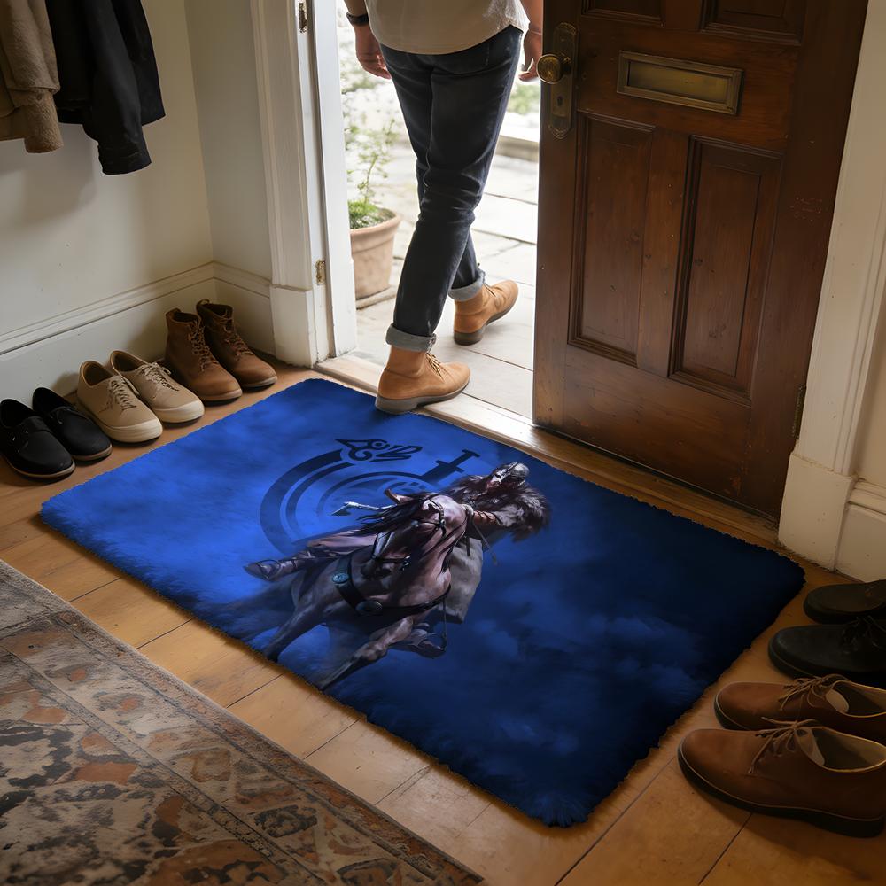 Hot MMount And BBlade Floor Mat Soft Flannel Absorbent Mat Non-Slip Rug Home Bedroom Bathroom