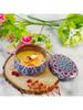 1pc Handmade DIY Jarred Scented Candle, Home Bedroom Air Freshener Ornament, Ethnic Series, Plant Fragrance