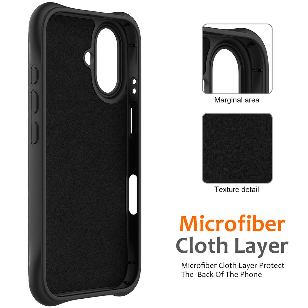 For iPhone 17 Case Compatible with MagSafe Ripple Texture Liquid Silicone Protective Cover with Strap
