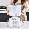 4 Grid Beverage Dispenser Rotatable Tea Jug Party Drinkware Drink Dispenser  Summer
