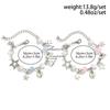 Ingemark Sweet Romantic Star Heart Pendant Bracelet Women Exquisite Imitation Pearls Crystal Glass Beads Bracelets Party Jewelry