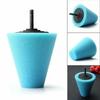 Car Drill Polishing Sponge Pad Kit Hub Polishing Pads Metal Cone Polishing Ball for Rim Cleaning Automotive Detailing Care Tools