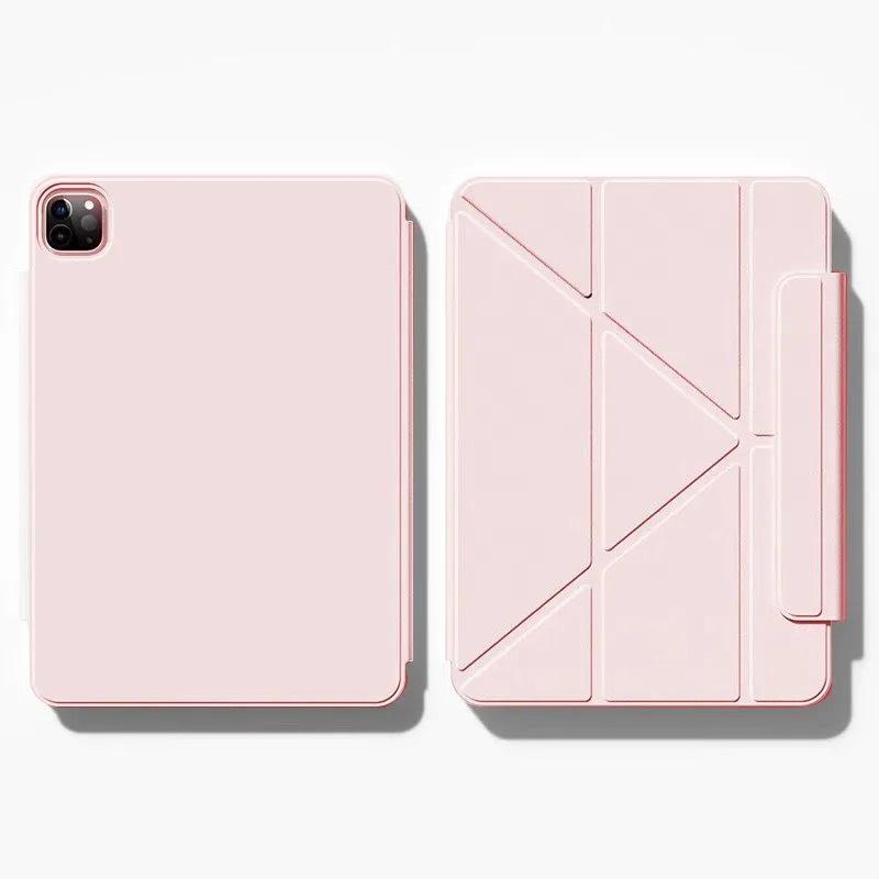 

Чехол для iPad Air 2025: Магнитная двусторонняя обложка, защита от сгибания, съемная для 11-го поколения, 13-дюймовый iPad 10/11 (10.9 /11 2022/2025) розовый