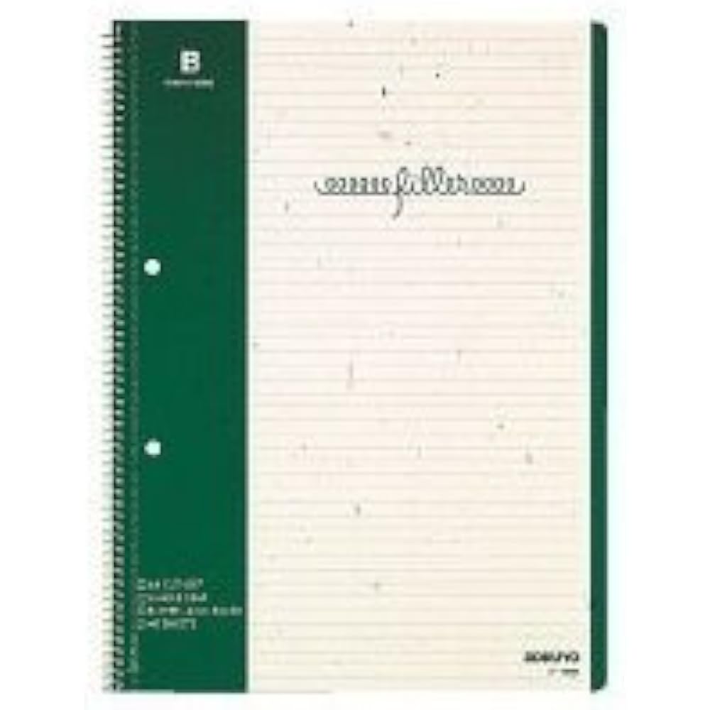 Kokuyo Filler Notebook, A4, B-Bided, Margin, 40 Sheets, 5 Books