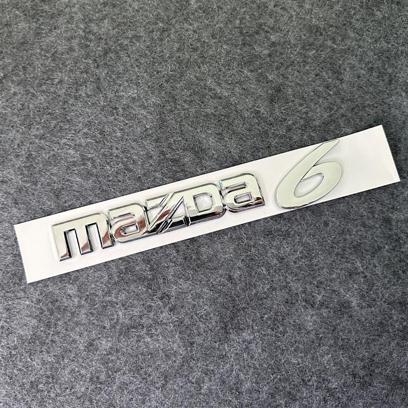 ABS Silver Black Car Emblem Logo Badge Sticker Decal For Mazda 6 Mazda 3 Mazda6 Mazda3 Accessories Styling