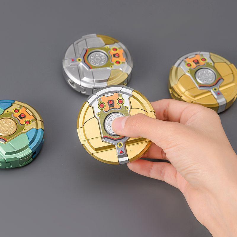 Transformable Robot Fingertip Spinner A Stress-Relief Finger Spinner Suitable For Boys And Adults Educational Sensory Toy