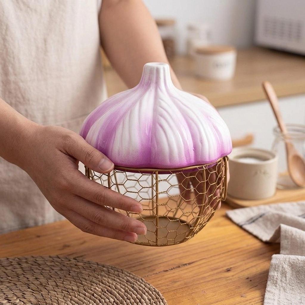 Basket for Storing Eggs, Ginger, And Other Foods. Decorative Portable with Handles.