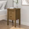 Day and Night - Day and Night Bedside Table Solid Pine Wood Honey Brown 40x35x61.5 Cm