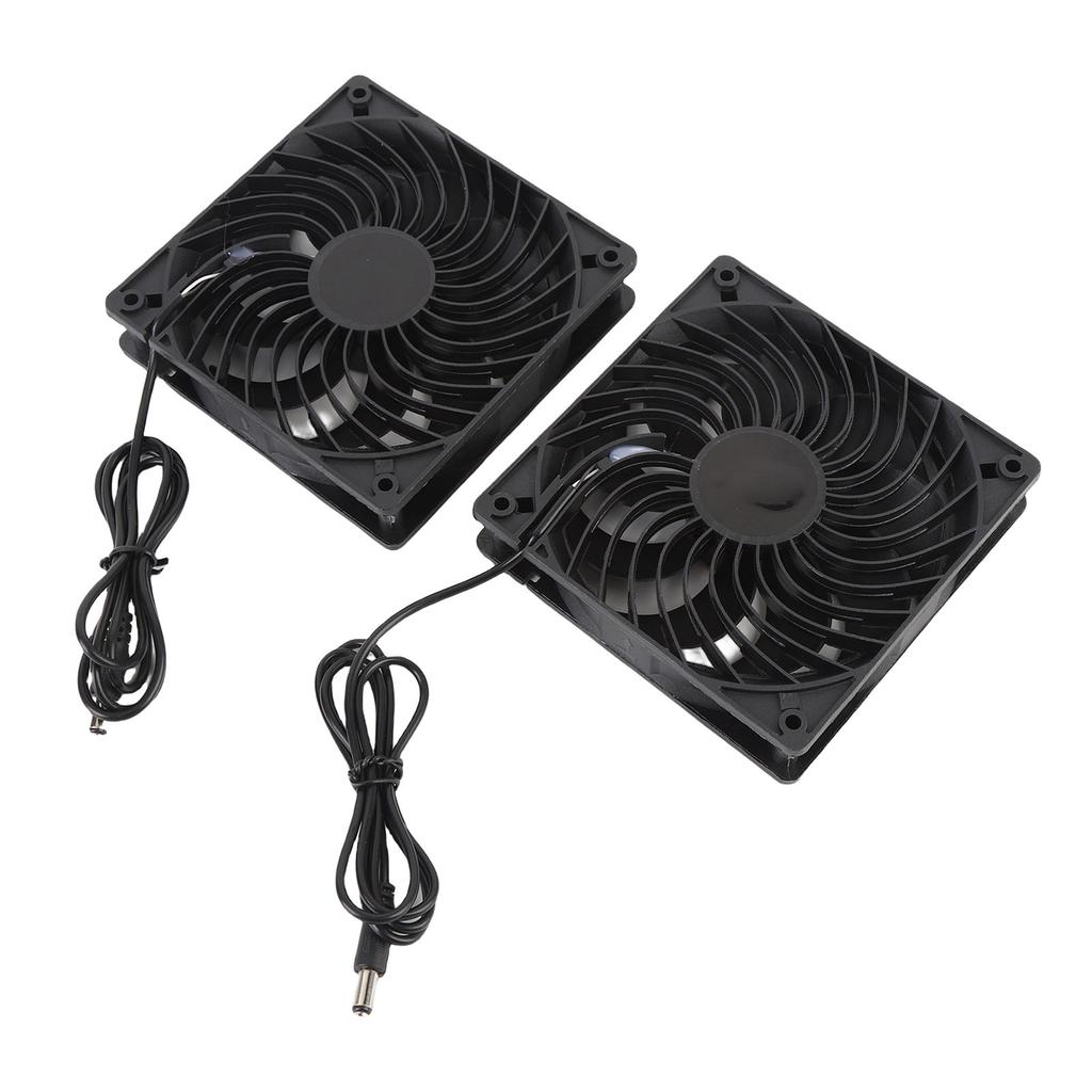 80W Double Solar Exhaust Fan with Monocrystalline Silicon Panel IPX7 Rain Proof High Speed Low Noise 6.7in Solar Ventilation Fan for Pet House