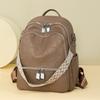 Women's PU Backpack Outdoor Travel Large Capacity Backpack Multi-function Shoulder Bag