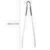 Stainless Steel Black Handle BBQ Grill Food Clip Anti-scald Barbecue Clamp Accessory Tongs Tool