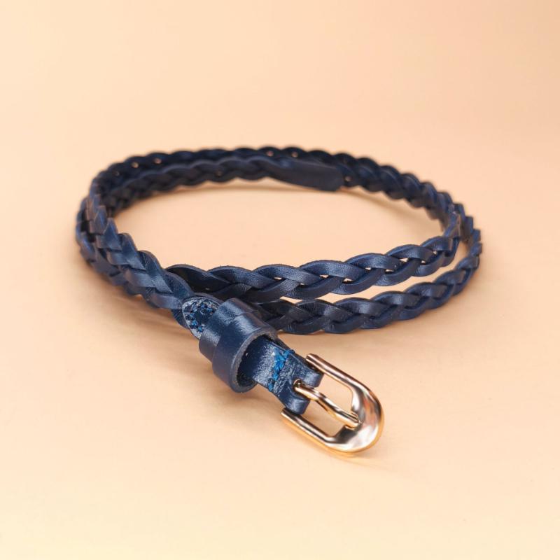 Handmade First-layer Tree Paste Bark Woven Women's Pin Buckle Belt Fashionable and Versatile Decoration
