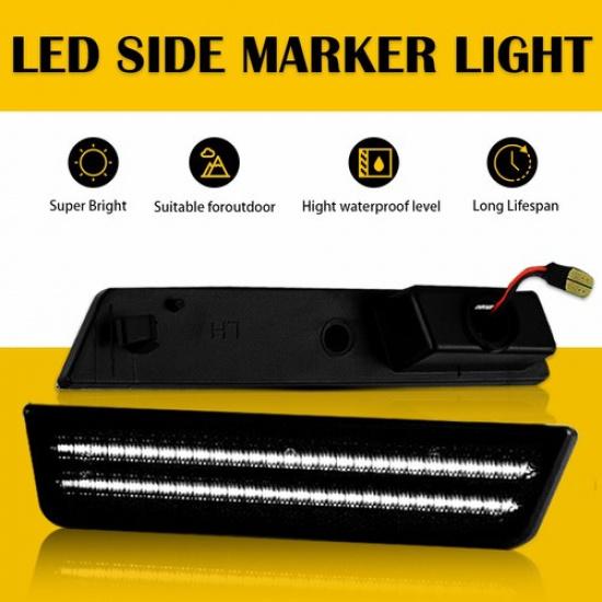 2X Rear White Led Marker Side Light For 2011-2014 Dodge & Charger Challenger New