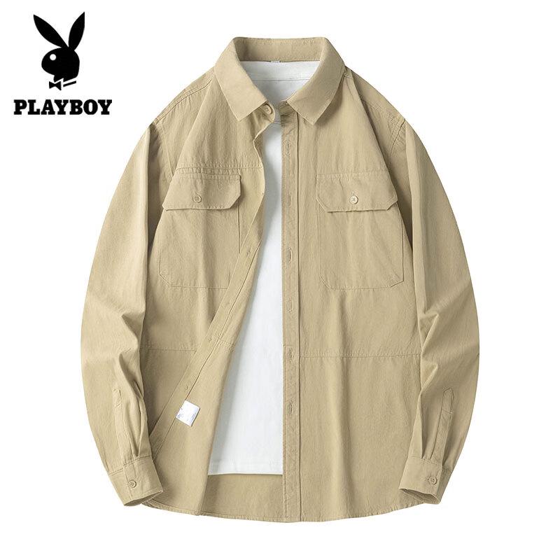 PLAYBOY Men s Loose Fit Pure Cotton Casual Shirt 3XL