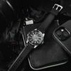 Used [BULOVA Hand Towel Present] Bulova BULOVA Watch Men's Automatic Winding Marine Star Black 98B465 Domestic Genuine Product 3 Year Manufacturer's