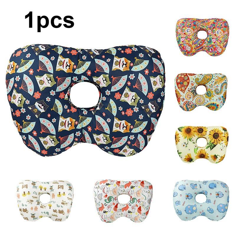 

1pcs Side Sleeper Ear Pillow Apple Shape Slow Rebound Pillow Core PP Cotton Filling Ear Protection Piercing Pillow чёрный