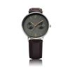 BERING Men's & Women's (Unisex) Watch, Japan Exclusive, Brown Calf Leather & Silver Stainless Steel with Mesh Strap, Sapphire Crystal, Changes 14236-0