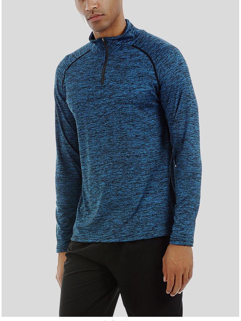 Men's Quick-Dry Long Sleeve Compression Training Suit for Basketball & Gym