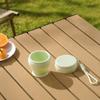 120ml Silicone Foldable Water Cup Collapsible Drinking Mug New Camping Mug  for Camping Cutlery