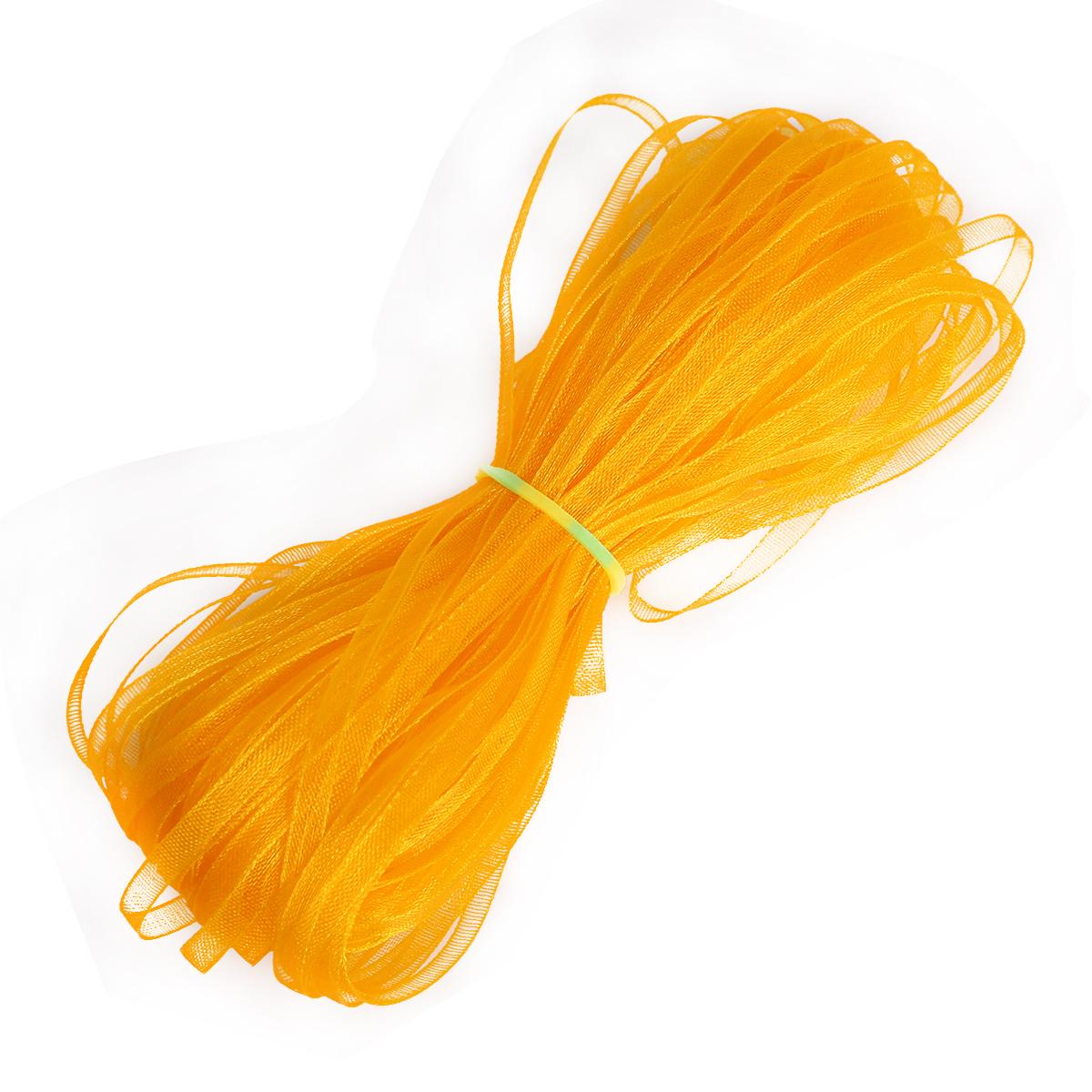 

Лента из органзы, шириною 3 мм, для упаковки подарков оранжевый