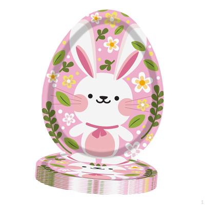 8 Stück Osterpappteller Einweggeschirr Tragbar Dekorativ für Geburtstag
