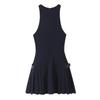 European & American Style Autumn Women's Mini Dress with Side Strap Embellishment