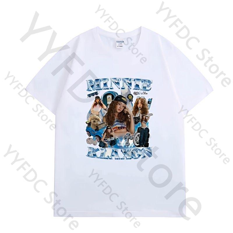 GIDLE T Shirt Fashion Retro Y2k MIYEON YUQI MINNIE SOYEON SHUHUA Print Tshirt Women Unisex Kpop Summer Cotton Short Sleeve Tee Top