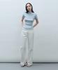 MONGDOL Wholegarment Half-Neck Pleated Knit Top Sky Blue Mdkt107Skyblue