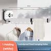 Non Perforated Suction Cup Wall Mounted Folding Clothes Rack Saves Space Room Balcony Invisible Telescopic Clothes Rack