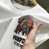 Summer Thin Printed Short-sleeved T-shirt Men's American T-shirt Loose Top
