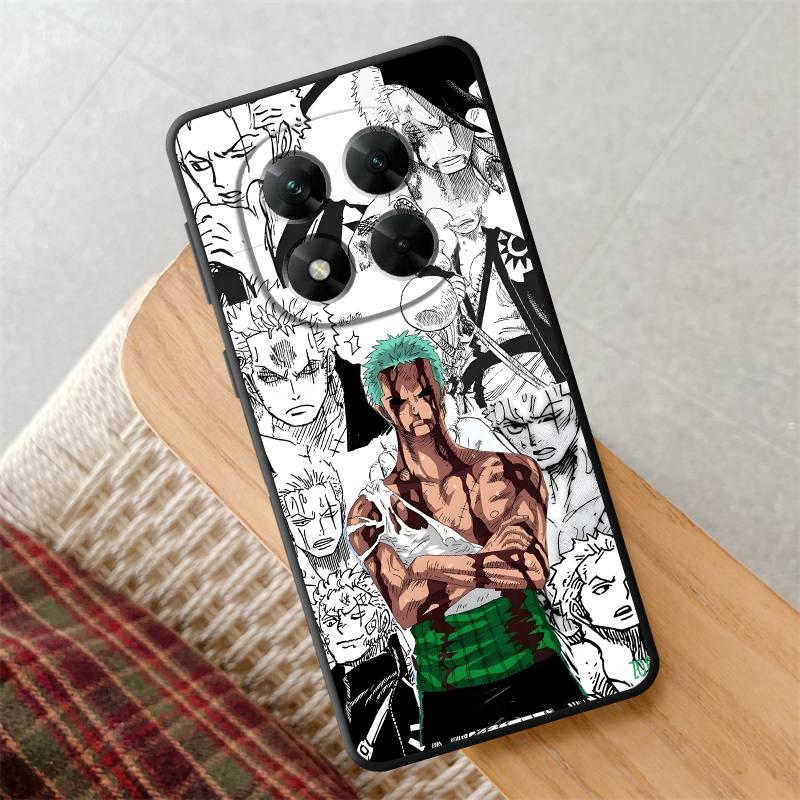 

One Piece Comic Zoro Case for Xiaomi Redmi Note 7 8 12s 9 10 11 12 Pro 11s 9S 10S 13 14 Pro Plus Black Soft Phone Cover Redmi Note 13 Pro 5G