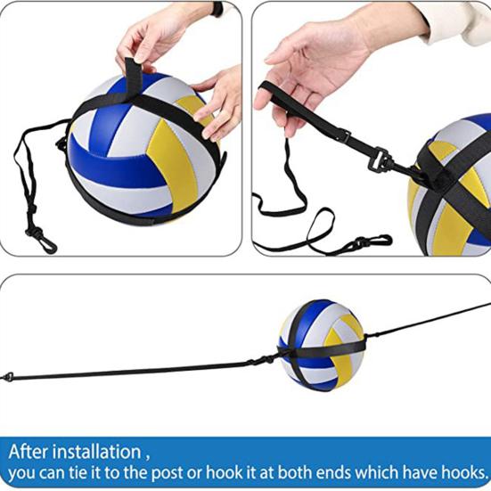 Volleyball Spike Trainer Adjustable Volleyball Attack Practice Hanging Belt Jumping Arm Swing Spiking