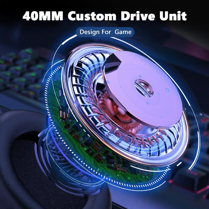 ONIKUMA 3,5 mm USB kabelová herní sluchátka 40 mm velká hnací jednotka Headset RGB HD mikrofon s redukcí šumu Kompatibilní s notebookem